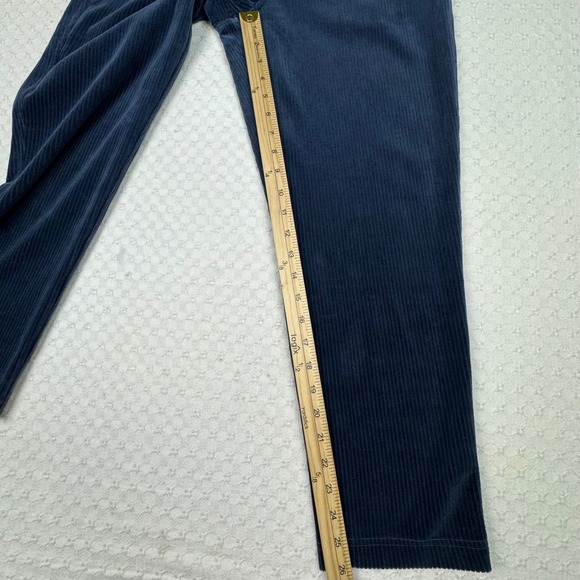 Lululemon Scuba 7/8 Length Velvet Cord Pant Women Size 6 True Navy Athleisure - Picture 9 of 10